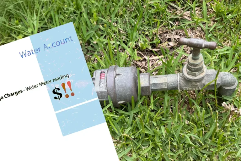 High water bill from Central Coast Council due to hidden water leak